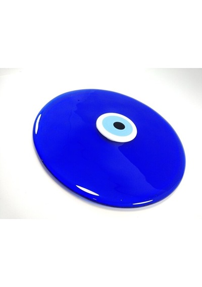 Cam Nazar Boncuğu Deliksiz 25 Cm Ev Dekoru El Yapımı Hediyelik Eş