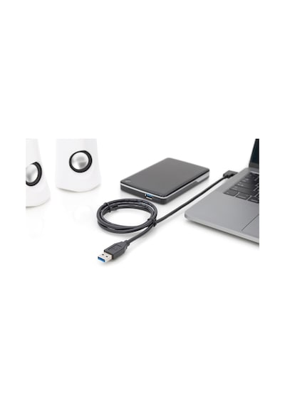 Ak-300147-010-s Usb 3.1 Bağlantı Kablosu, C 90ø, A Ya Dirseklenmiş M/m, 1,0m, Tam Donanımlı, Ge Standart
