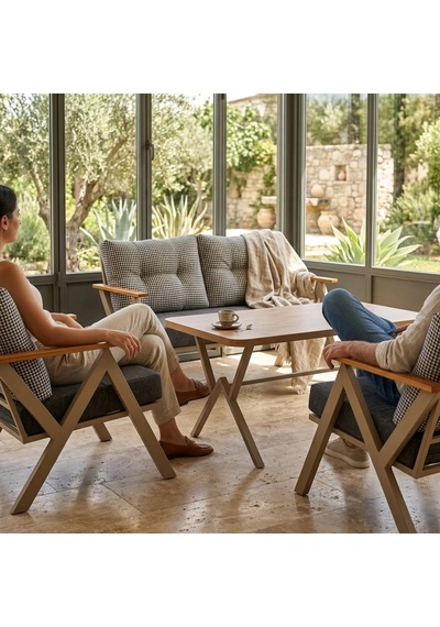 Venedik 2+1+1+ 70x120 Ceviz Desenli Masa Metal Balkon Takımı Keten Dokulu Kumaş Cappuccino Metal - Bahçe Teras Oturma Gri - Antrasit Venedik 2+1+1+ 70x120 Ceviz Desenli Masa Metal Balkon Takımı Keten Dokulu Kumaş Cappuccino Metal - Bahçe Teras Oturma Gri - Antrasit