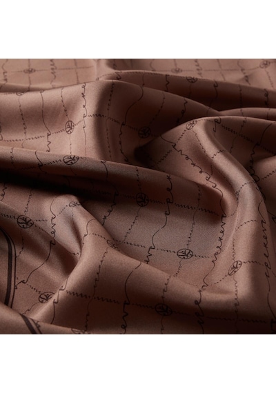 İpekevi Twill İpek Eşarp - Monogram - Puslu Leylak - Puslu Leylak