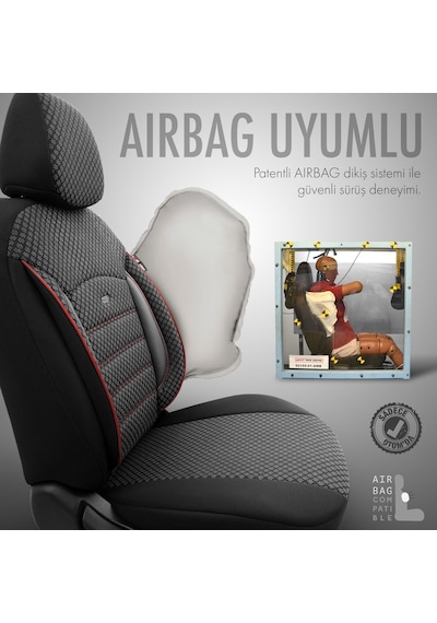 Otom Sport Plus Ekstra Destekli Özel Dokulu Oto Koltuk Kılıfı 550021759