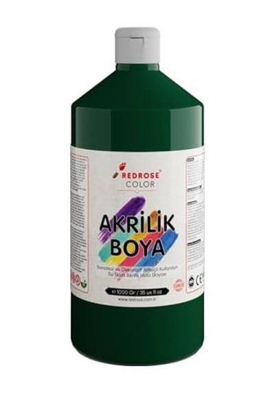 Koyu Yeşil Akrilik Boya 1000 Gr 0000 Clear