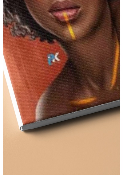 Webstyle Sayılarla Boyama Seti Kasnaklı Afrikalı Model 60 X 75 Cm