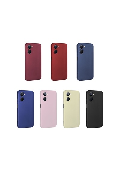Realme 10 4g Kılıf Zore Premier Silikon Kapak Saks Mavi