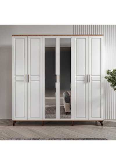 Sport 6 Komple Mdf Atlantik Çam-beyaz Yatak Odası