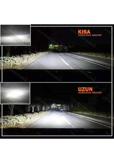 Cree Led Xenon Far Ampulü H1 H3 H4 H7 H11 9005 9006 4400Lm 311291930