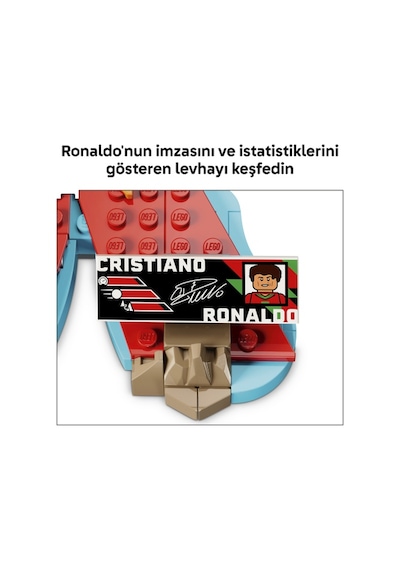 LEGO® Editions Cristiano Ronaldo – Unutulmaz Futbol Anları 43012 - 10 Yaş ve Üzeri Çocuklar için Dekoratif Futbol Modeli Yapım Seti (490 Parça)
