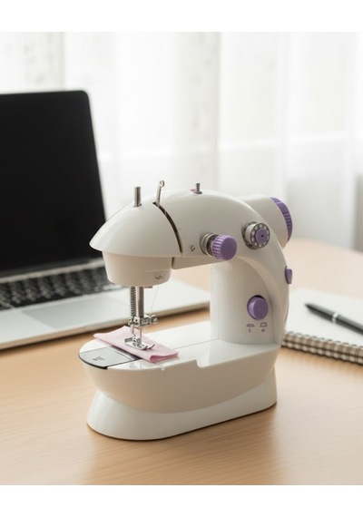 Ev Tipi Mini Dikiş Makinesi Ayarlanabilir Hız Ve Işıklı Renkli