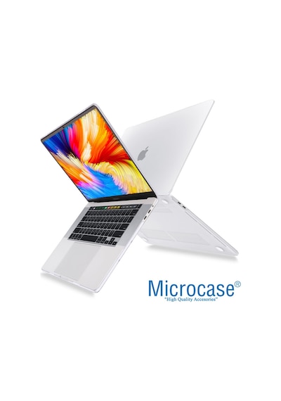 Apple Uyumlu MacBook Air 13 M1 Chip A2337 Shell Rubber Kılıf - Şeffaf