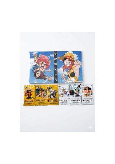 Cantex Tech One Piece Card Game Booster 3 White+3 Yellow Pack 6 Paket Trading Cards - 60 Kart +albüm2
