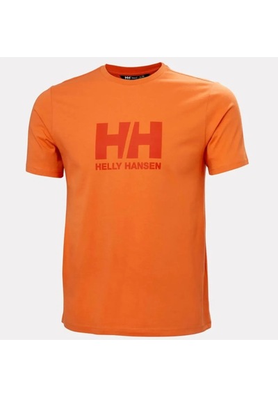 Helly Hansen Hh Logo T-shırt Erkek Günbatımı Turuncu