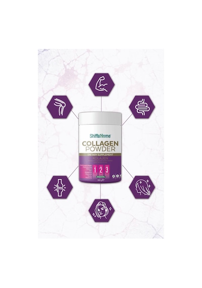 Shiffa Home Kolajen Glutatyon Hyaluronik Asit C Vitamini İçeren Takviye Edici Gıda 300g X2 Set İndirimli