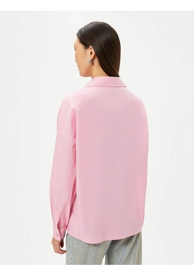 Koton Kadın Gömlek Pembe 4sak60213pw 24yy59001806 Y5914 Pembe