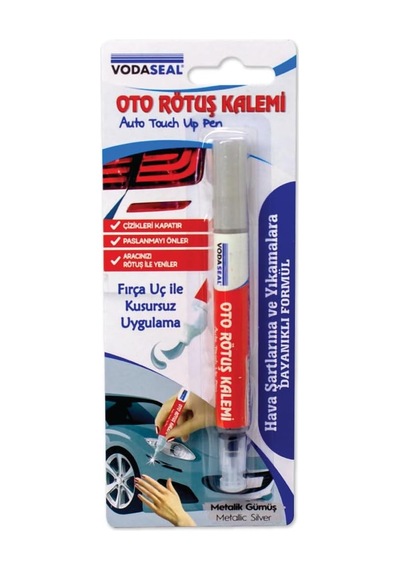 Spreycim Vodaseal Oto Rötuş Boya Kalemi Çizik Giderici Metalik Gümüş 5 Ml