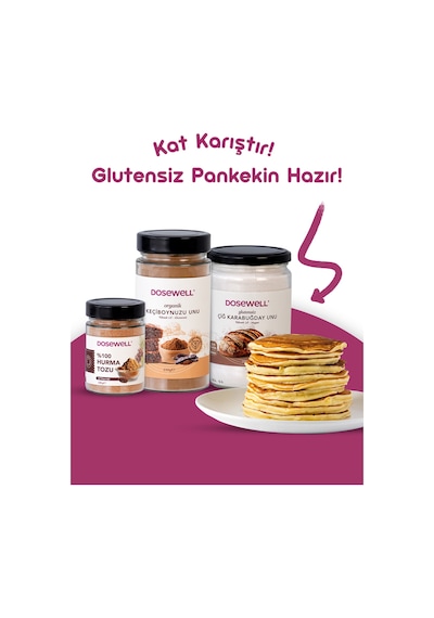 Dosewell 3'lü Un Avantaj Paketi Çiğ Karabuğday, Keçiboynuzu, Hurma Tozu