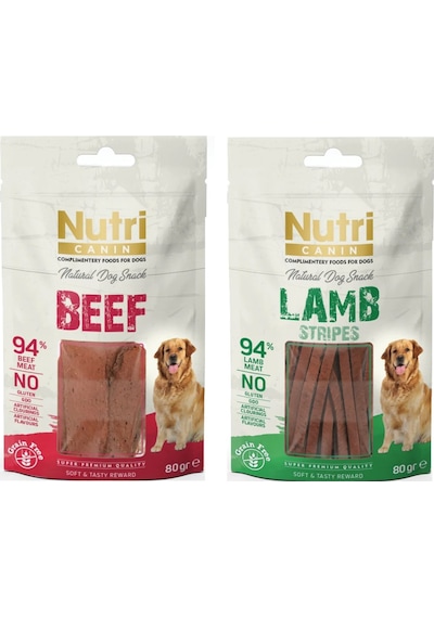 Nutri Canin 2 Çeşit Karma Fileto Köpek Ödülü 80 G X 2 Adet
