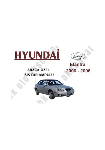 Hyundai Elantra 2000-2006 Araca Özel Sis Far Ampulü H3