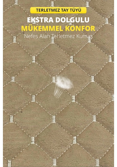 Tay Tüyü Sırtlı Oto Koltuk Minder Seti - Oto Koltuk Kılıf Seti - Cepli & Terletmez - Bej