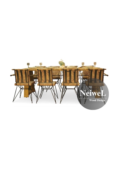 Neiwel İvea Doğal Ahşap Mutfak Ve Yemek Masası-70-100 Açık Ceviz