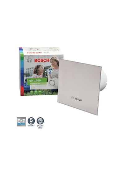 Bosch F1700 Ws Dp125 Inoks Sessiz Banyo Aspiratörü-Fanı 145M3H