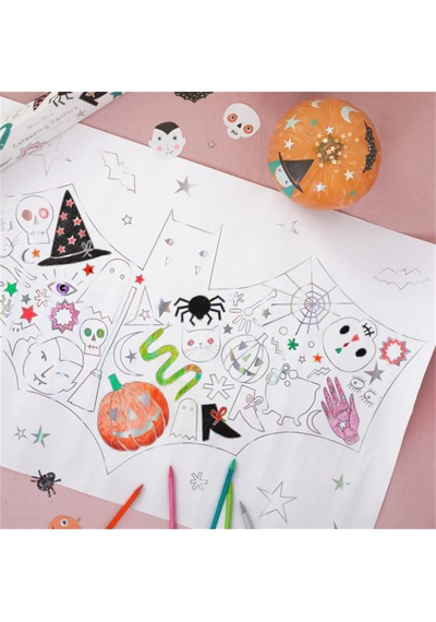 Meri Meri - Halloween Colouring Posters - Cadılar Bayramı Boyama Posterleri 2'li 0 - 99