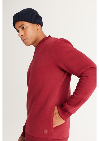 AC&Co / Altınyıldız Classics Erkek Bordo Standart Fit Normal Kesim İçi Polarlı Kolej Yaka Pamuklu Sweatshirt Bordo AC&Co / Altınyıldız Classics Erkek Bordo Standart Fit Normal Kesim İçi Polarlı Kolej Yaka Pamuklu Sweatshirt Bordo