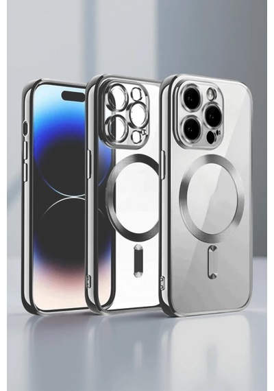 Apple İphone 13 Pro Max Uyumlu Kılıf Kross Magneticsafe Kapak - Titan Gri