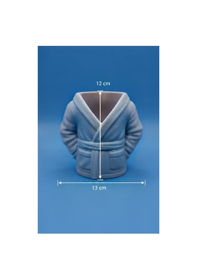 Bornoz Diş Fırçalık Premium Hediyelik Gri - 843786911 Gri