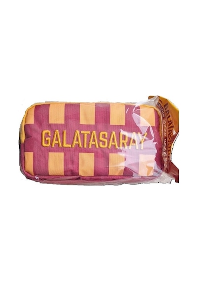 Me 25542 Galatasaray Sarı Kırmızı Çubuklu Kalem Çantası Sarı - Kırmızı