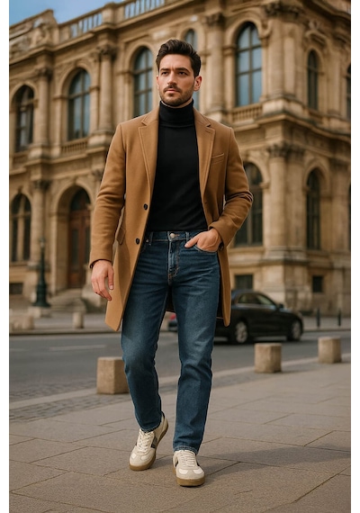 Erkek Normal Kalıp Regular Jean Pantolon Mavi