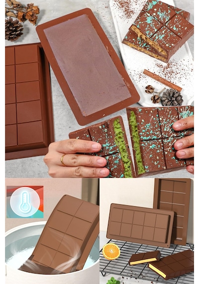 Dubai Çikolatası Kalıbı Küçük Boy 2 Adet Silikon Çikolata Kalıbı Diğer