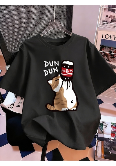 Noıssey Urban Pop Graphic Kadın Tişört Koleksiyonukod 5081 Siyah