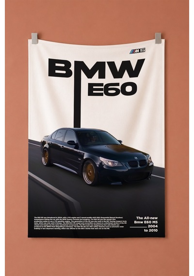 Bmw E60 M5 Dekoratif Duvar Örtüsü Duvar Halısı Reaste