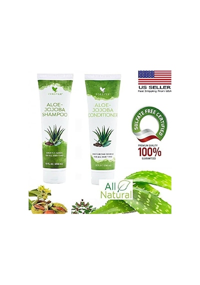 Forever Living Aloe Jojoba Şampuan 296 ML + Saç Kremi 296 ML
