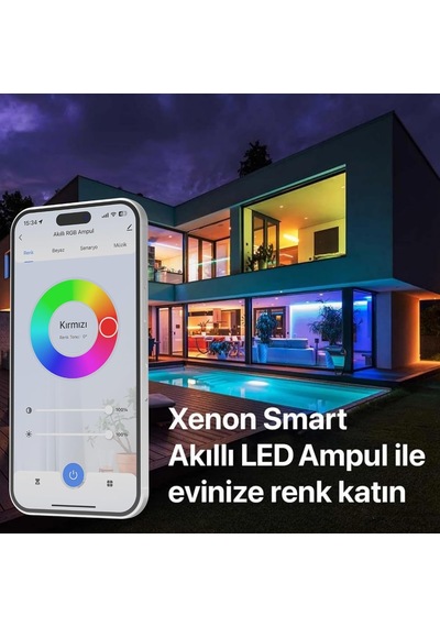 Akıllı Wi-fi Led Akıllı Rgb Ampul Mobil Uygulama Denetimli Google Home Ve Alexa Uyumlu Çok Renkli Lamba 1 Adet X7021 Diğer