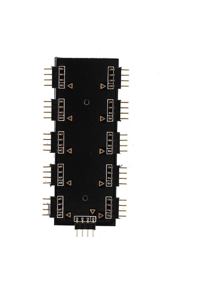 Rgb Led Fan Çoklayıcı Şerit Hub Splitter 10 Port 12V 4848P 4 Pin