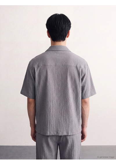 Lcw Vision Gri Loose Fit Erkek Gömlek