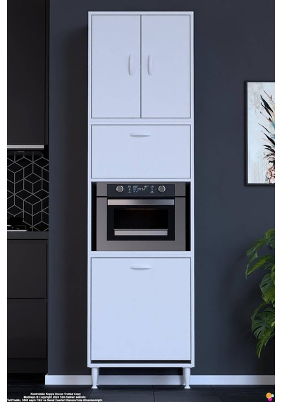 Vega 55 Cm Fırın Uyumlu Çok Amaçlı Organizer Sepetli Mutfak Kiler Banyo Oyuncak Dolabı 55x213x32 Cm Beyaz Vega 55 Cm Fırın Uyumlu Çok Amaçlı Organizer Sepetli Mutfak Kiler Banyo Oyuncak Dolabı 55x213x32 Cm Beyaz