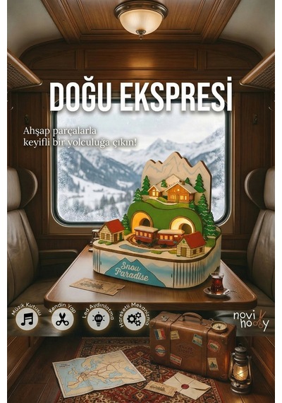 Doğu Ekspresi 3d Puzzle Ahşap Minyatür Maket Kiti Dıy Kendin Yap