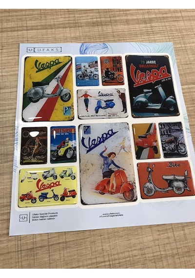 Vespa Set Damla Sticker N11.42737