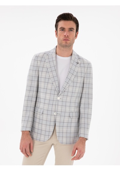 Cacharel Beyaz Slim Fit Ceket