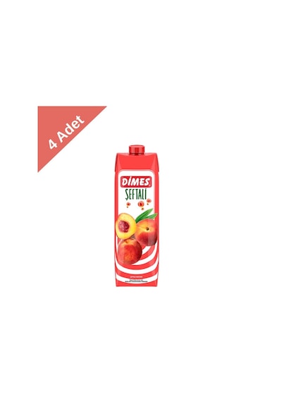 Dimes Şeftali Meyve Suyu 1 L X 4 Adet