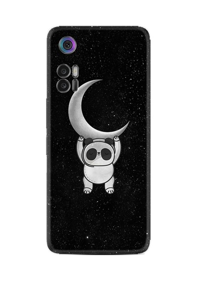 Tcl 30+ Plus Kılıf T676k Kılıf Resimli Desenli Silikon Platinium Series Panda Moon 1811