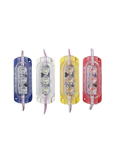12 Volt 0.6 Watt Animasyonlu Çakar Led Kırmızı
