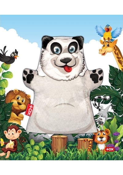 Tox Panda Vahşi Hayvanlar Keçe El Kukla T128 . Eğitici Oyuncak