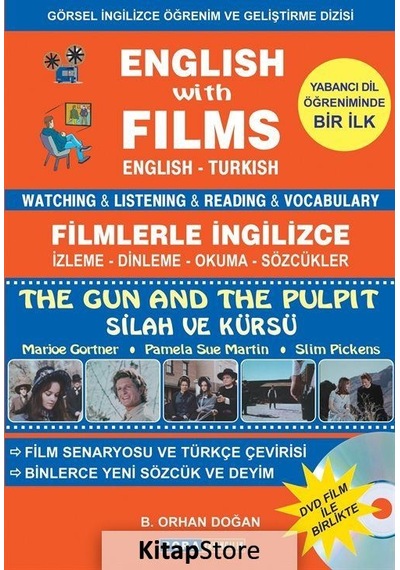 English with Films The Gun and The Pulpit-Dvd Film ile Birlikte- Bora Yayıncılık