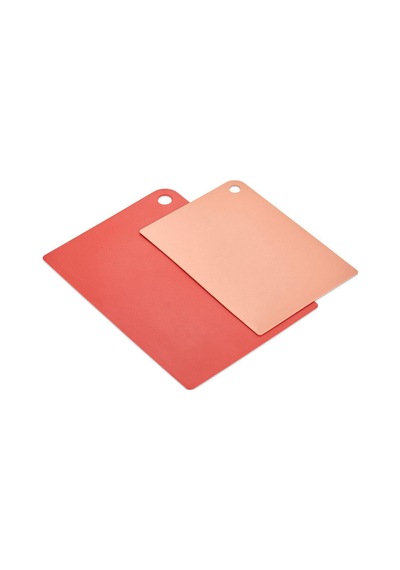 Cut Me Plastik 2'li Kesme Tahtası 27-34 Cm Kırmızı Plastik Kırmızı Diğer