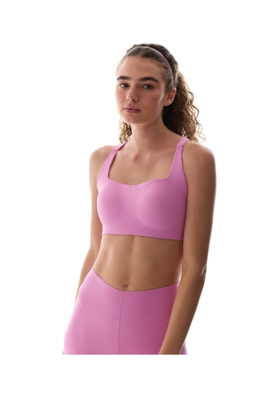 Penti Pembe Stretch360 Orta Destek Çapraz Sırt Detaylı Kaydırmaz Askılı Cross Back Spor Sütyeni Lila