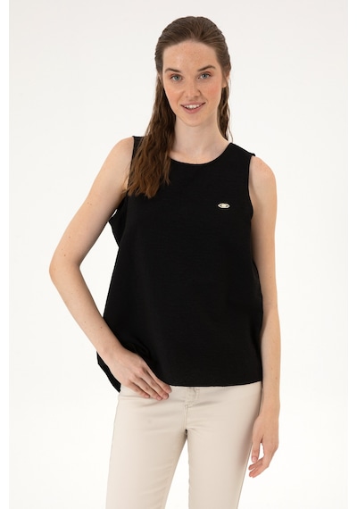 U.s. Polo Assn. Kadın Siyah Gömlek Kısa Kollu 50306458-vr046 Siyah