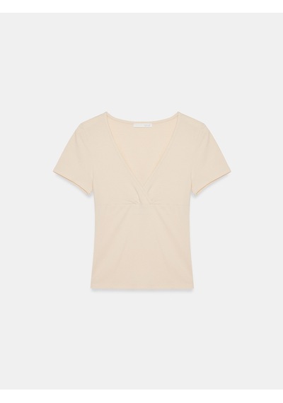 Dilvin 32758 V Yaka Kısa Kollu T-shirt-taş